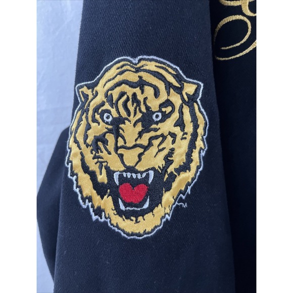 Vintage HBCU Grambling State University Jacket Tiger Cotton‎ Black 2XL Varsity - Picture 11 of 15